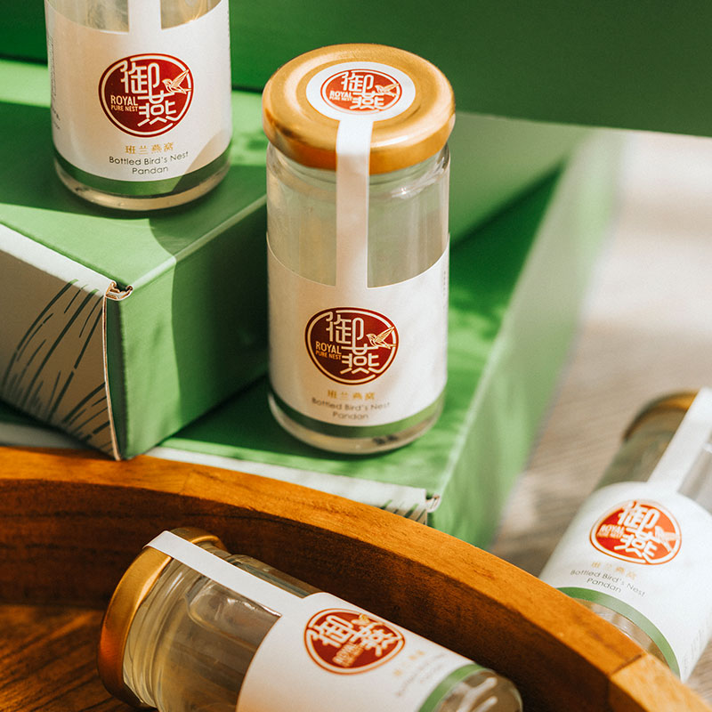 Pandan Six - Bottled Bird's Nest - birds nest, bird nest, birdnest, birdsnest - Royal Pure Nest