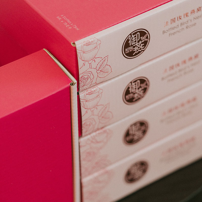 French Rose Six - Bottled Bird's Nest - birds nest, bird nest, birdnest, birdsnest - Royal Pure Nest