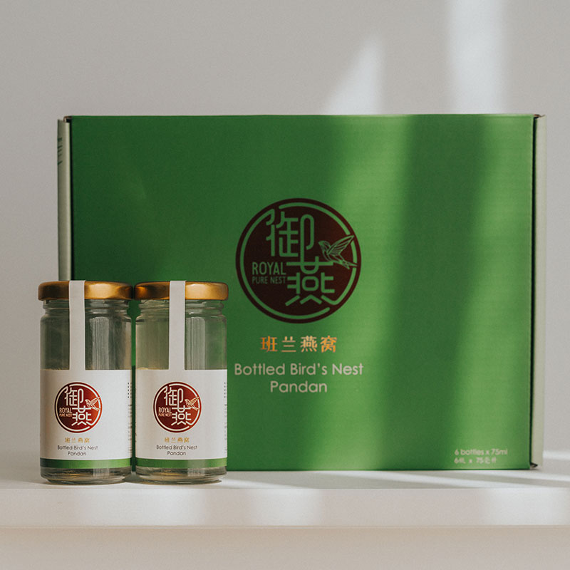 Pandan Six - Bottled Bird's Nest - birds nest, bird nest, birdnest, birdsnest - Royal Pure Nest