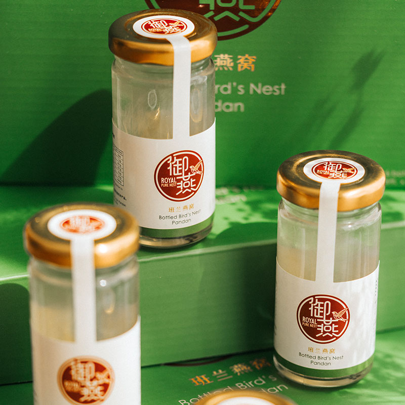 Pandan Six - Bottled Bird's Nest - birds nest, bird nest, birdnest, birdsnest - Royal Pure Nest